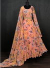 KA 1013 Georgette Printed Anarkali Kurti With Dupatta 